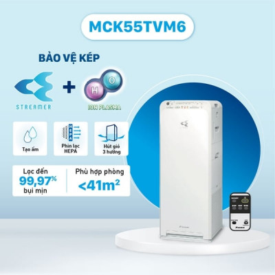 Máy lọc không khí tạo ẩm cao cấp MCK55TVM6