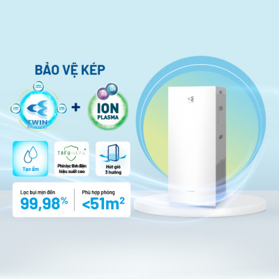 Máy lọc không khí tạo ẩm cao cấp MCK70ZVM7 (Màu trắng/nâu)
